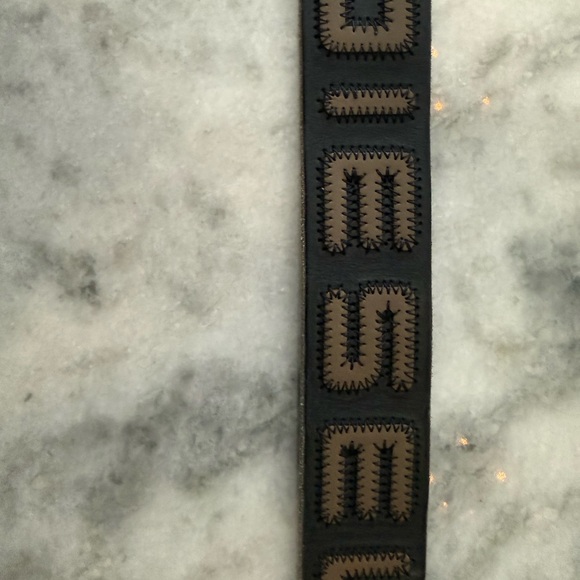 Diesel Black and Brown Leather Belt - Picture 3 of 5